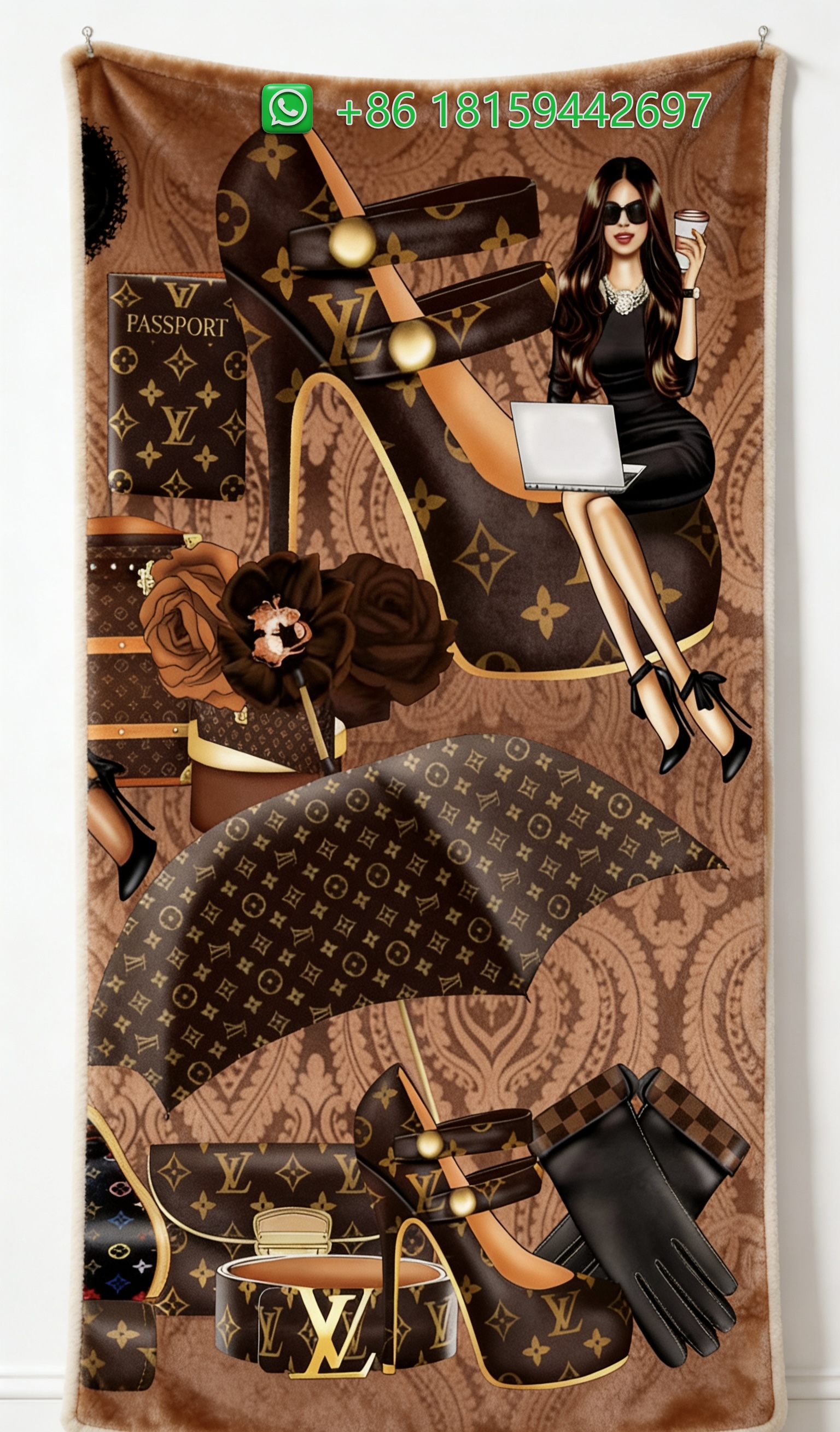 Louis Vuitton Throw Blankets